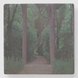 Väg i en park (av Santiago Rusiñol) Stenunderlägg