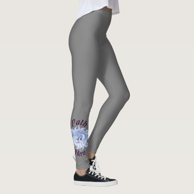 väg i ett Hero-emblem (med titel) Leggings (Höger)
