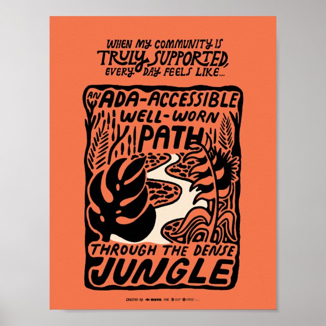 Väg i Jungle Poster (Framsidan)