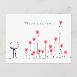 Väg i kärlek vykort