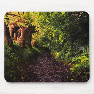 Väg i Mörk Skogen Mousepad Musmatta