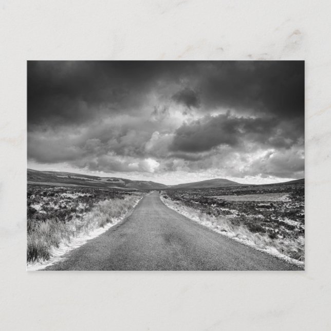 Väg i Rainstorm Vykort (Framsida)