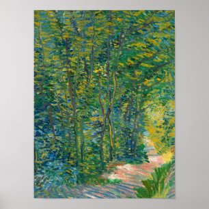 Väg i Skogen, 1887 av Vincent van Gogh Poster