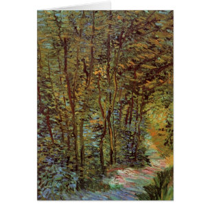Väg i Skogen av Vincent van Gogh Hälsningskort