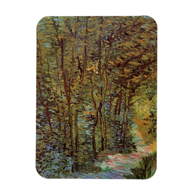 Väg i Skogen av Vincent van Gogh Magnet (Vertikal)