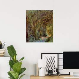 Väg i Skogen av Vincent van Gogh Poster