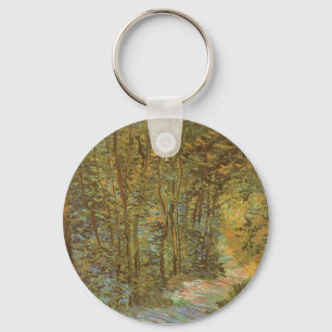 Väg i Skogen av Vincent van Gogh, Vintage Art Nyckelring