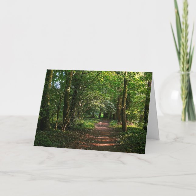 Väg i skogen kort (Framsida)