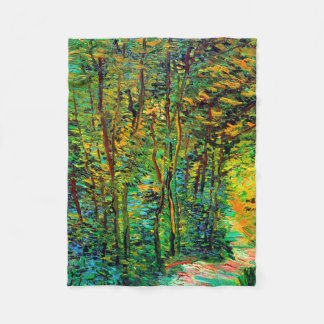 Väg i Skogen Van Gogh Fine Art Fleecefilt