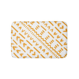 Väg i Sol Mudcloth African Mönster in White Badrumsmatta