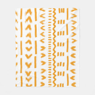 Väg i Sol Mudcloth African Mönster in White Fleecefilt