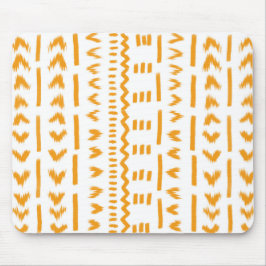 Väg i Sol Mudcloth African Mönster in White Musmatta