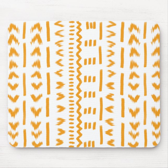 Väg i Sol Mudcloth African Mönster in White Musmatta (Framsidan)