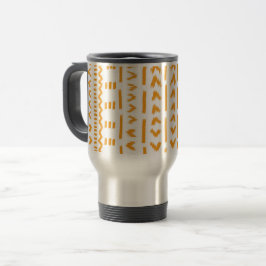 Väg i Sol Mudcloth African Mönster in White Resemugg