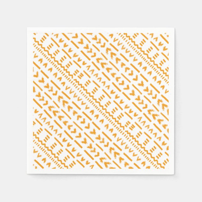 Väg i Sol Mudcloth African Mönster Pappersservett (Framsidan)