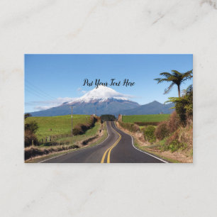 Väg in i avstånd, Mt Taranaki, Rak Road Visitkort