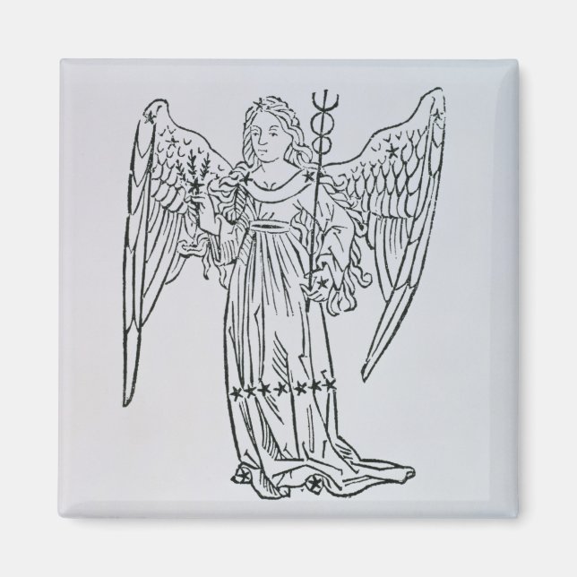 Våg (jungfrun) en illustration från Poeti Magnet (Framsidan)