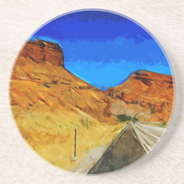 Väg längs sidan Tetons-Abstrakten Underlägg (Framsidan)