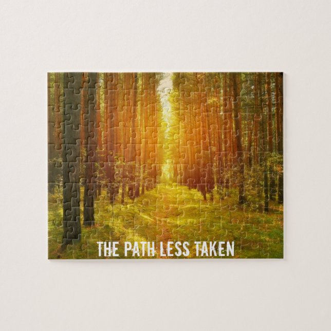 Väg Less Taken Pussel (Horisontell)