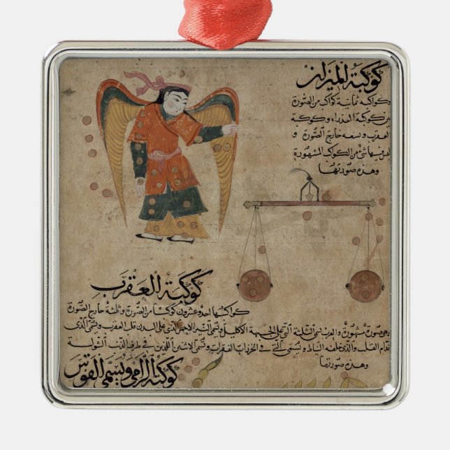 Våg, Libra och Scorpio Julgransprydnad Metall (Framsidan)