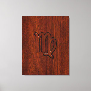 Våg Logga in på Mahogany wood stil Canvastryck