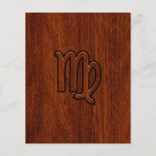 Våg Logga in på Mahogany wood stil Flygblad