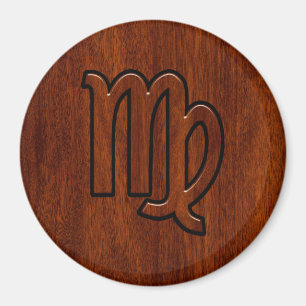 Våg Logga in på Mahogany wood stil Magnet