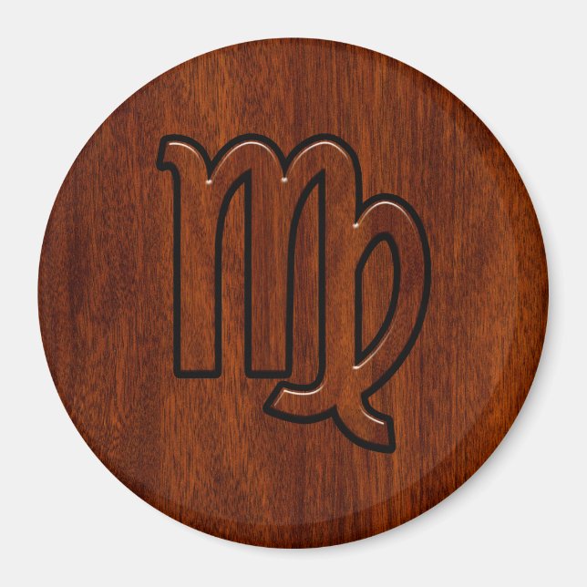 Våg Logga in på Mahogany wood stil Magnet (Framsidan)