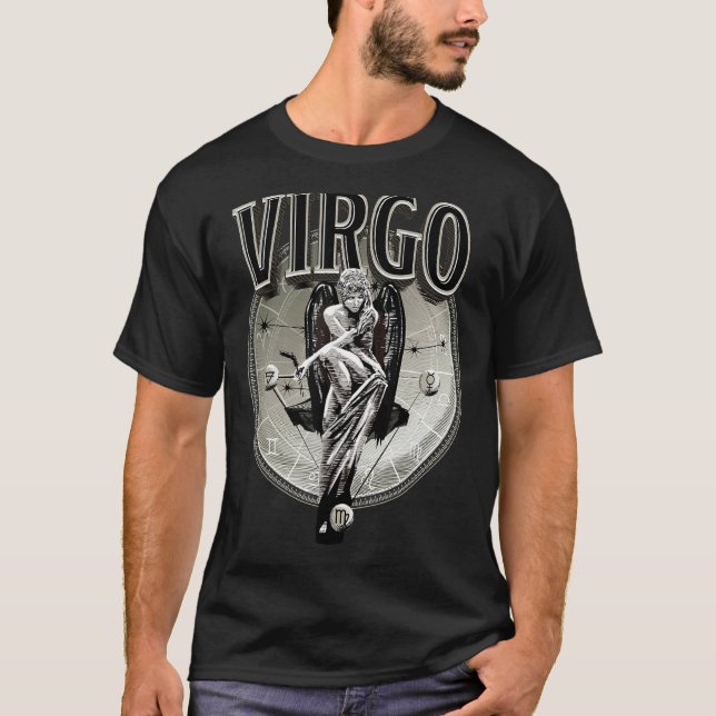 Våg Manar Zodiac Sign Våg T Shirt (Framsida)