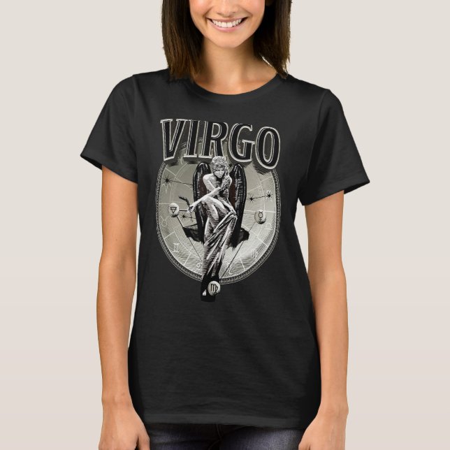 Våg Manar Zodiac Sign Våg T Shirt (Framsida)