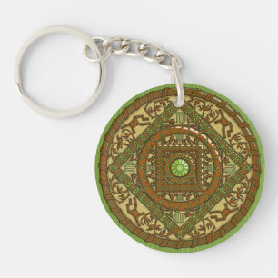 Våg Mandala Acrylic Keychain