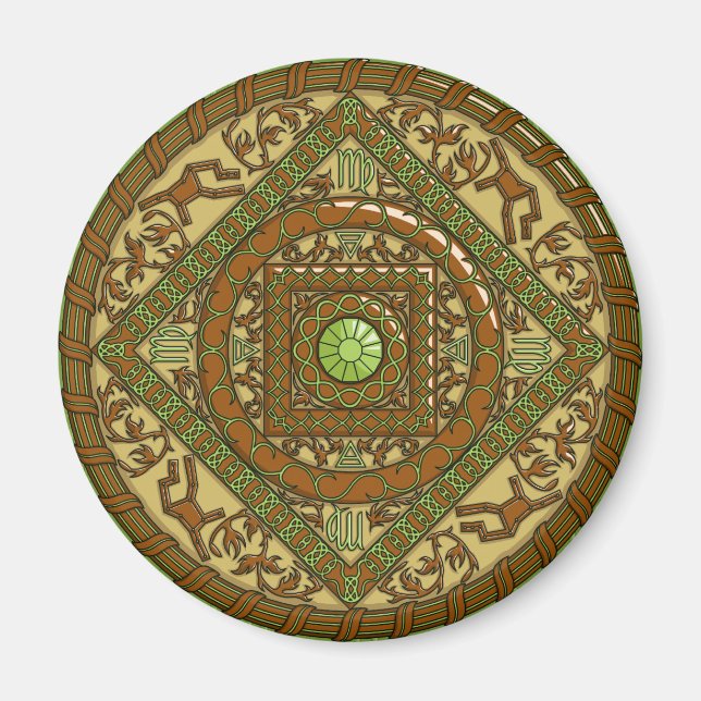 Våg Mandala Magnet (Framsidan)