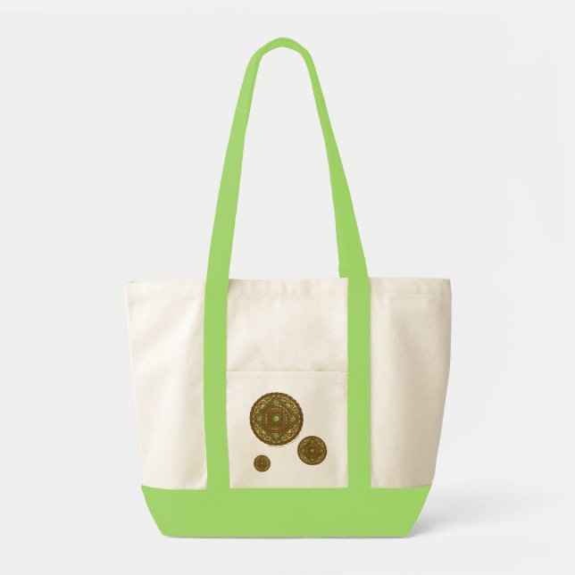 Våg Mandala Tote Bag Tygkasse (Framsidan)