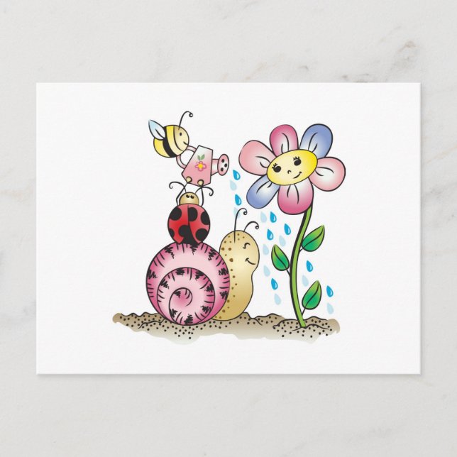 Väg med mig! Grandit avec moi! Vykort (Framsida)