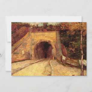 Väg med undergångsviadukt av Vincent van Gogh