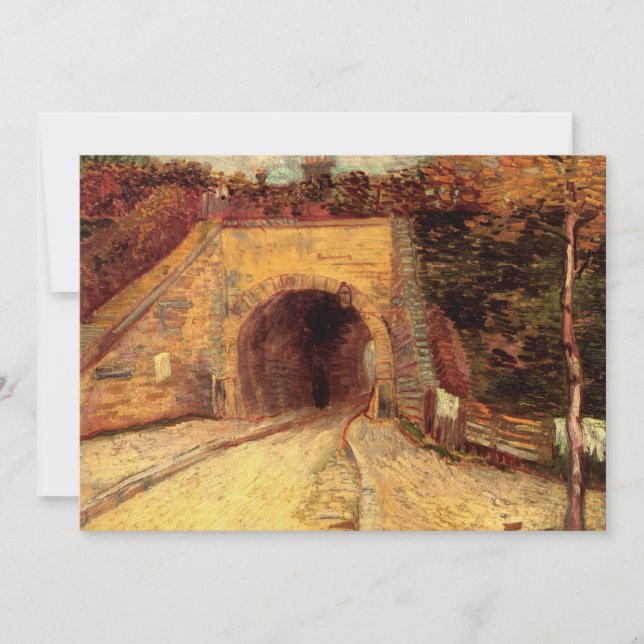 Väg med undergångsviadukt av Vincent van Gogh (Framsida)