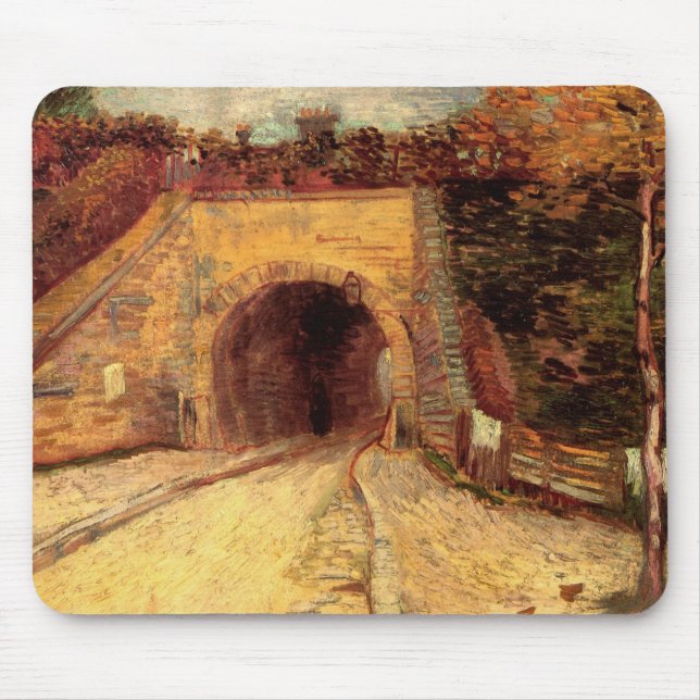 Väg med undergångsviadukt av Vincent van Gogh Musmatta (Framsidan)