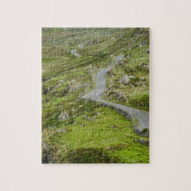 Väg mellan Ballaghacahreen och Caherkeen. Pussel (Vertikal)