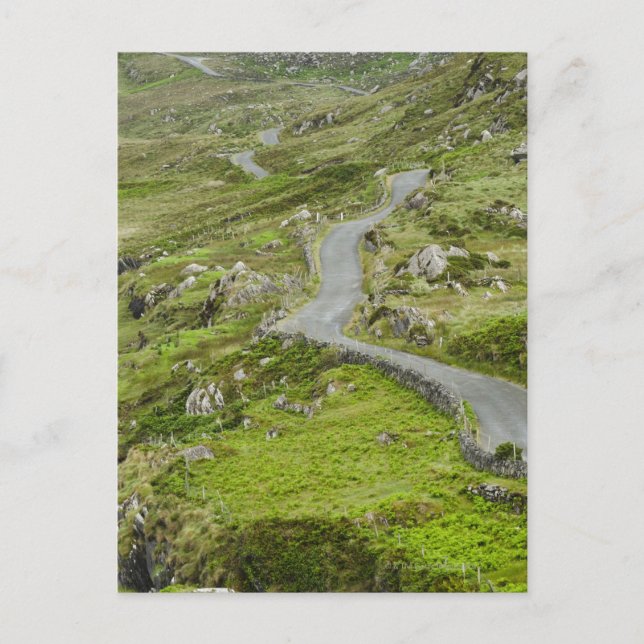 Väg mellan Ballaghacahreen och Caherkeen. Vykort (Framsida)