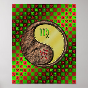 Våg & Metall Tiger Poster