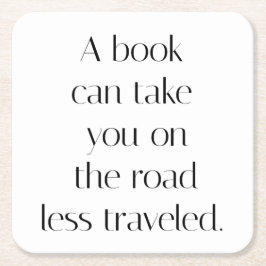 Väg mindre resande Papper Underlägg