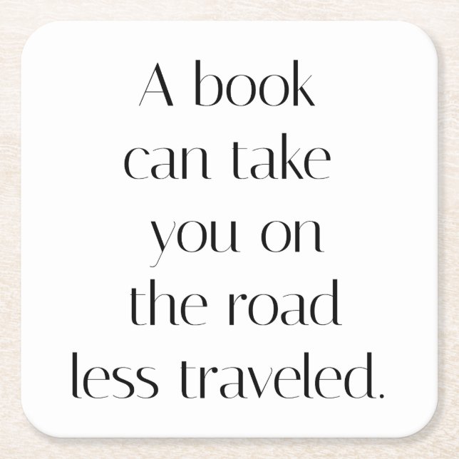 Väg mindre resande Papper Underlägg (Framsidan)