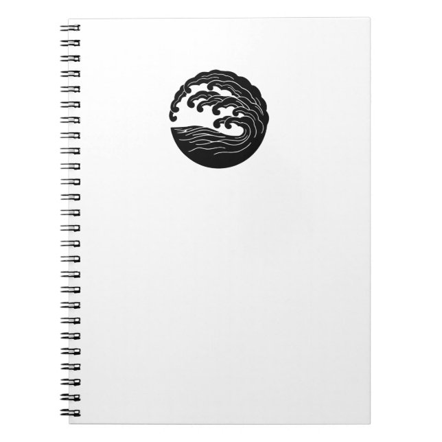 Våg Mon Notebook Vit Anteckningsbok (Framsidan)