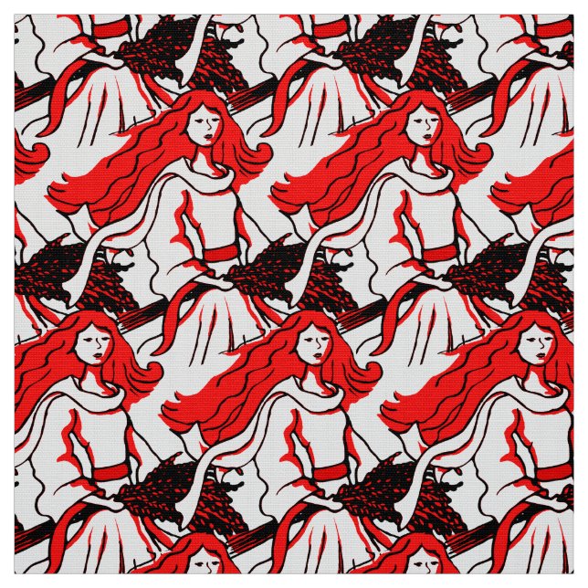 Våg: mönstren av Maiden zodiac-tyget Tyg (Provkarta)