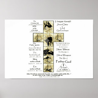 Väg mot Gud av tro gult kor bilder Poster