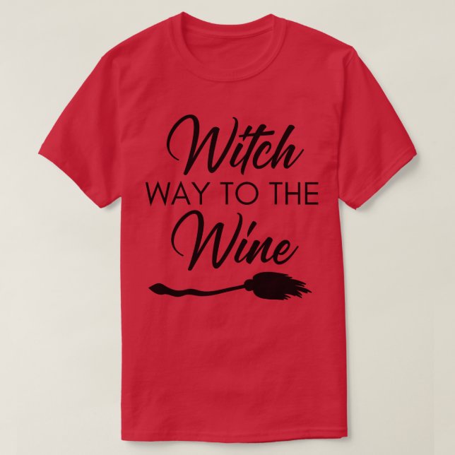 Väg mot Vin flony Vin Älskare Halloween C T Shirt (Design framsida)