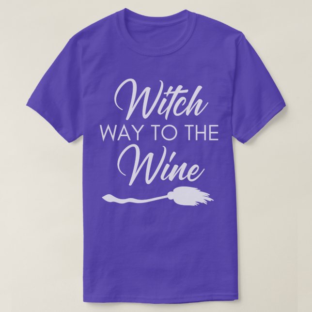 Väg mot Vin flony Vin Älskare Halloween C T Shirt (Design framsida)