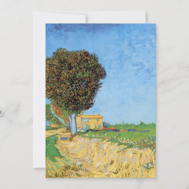 Väg nära Arles av Vincent van Gogh (Framsida)