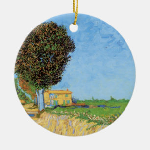 Väg nära Arles av Vincent van Gogh Julgransprydnad Keramik