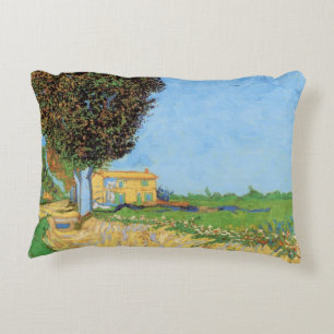Väg nära Arles av Vincent van Gogh Prydnadskudde